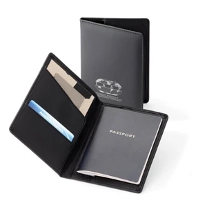 Vytex - Black Travel 4 1/4" X 4 1/4" Wallet With 2 Interior Pockets And Card Slot
