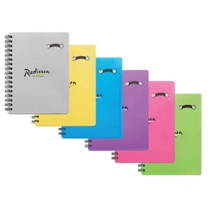 Candy Coated - Notebook Made From Polypropylene With Double Spiral Binding & Elastic Pen Loop