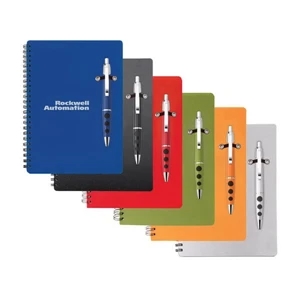 Vortex - Combo With Ballpoint Plastic Pen And 6 1/4" X 8 1/2" Polypropylene Notebook