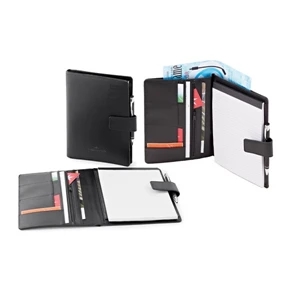 Konnie - Padfolio Combo Includes A Aluminum Pen & Refillable Notepad With 60 Lined Pages