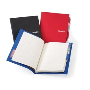 Vytex - Notebook With Interior Pen Loop, Card Slot And Refillable Notebook
