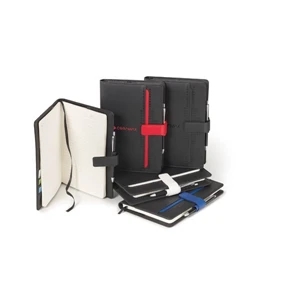 Otto - Notebook Combo Includes, Vinyl Cover And A Black Push Action Aluminum Pen