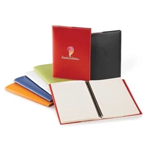 Bradford - Vinyl Cover With Decorative White Stitching And Refillable 6"x9" Notebook