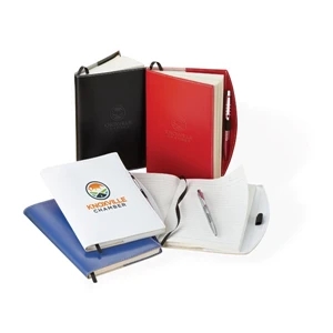Bradford - Combo Includes Journal Cover With Pen Loop, Notebook & Ballpoint Plastic Pen