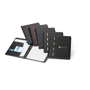 Motivo - Vinyl Padfolio With Colored Embossed Accents And Matching Decorative Stitching