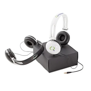 Micki - Black Stereo Audio Headphones Made From Pvc With Plastic & Foam Ear Cups
