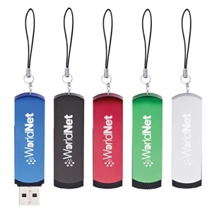 Usb Flash Drive Has 2 Gb Memory Capacity, Plastic Holder Swiveling Protector