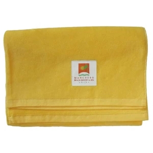 Tag Trends (tm) - Up To 8 Color Label Sewn To Towel. - Premium, Hemmed, 100% Cotton Terry Velour Beach Towel