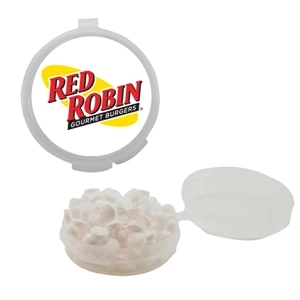 Mint Man Hook-n-go - Clear - Plastic Pill Case Filled With Sugar-free Mints. Sugar Free Breath Mints In Pill Case