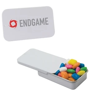 Mint Tin Maniacs - White Slider Tin With Gum. Chewing Gum In Candy Mint Tin. A Chickle Gum Special