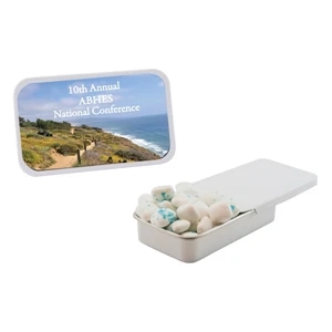 Mint Tin Maniacs - Slider Tin With Sugar-free Gum. Sugar Free Chewing Gum In Candy Mint Tin