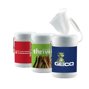 Hand Sanitizer Heros - 30-pack Sanitizer Wipes In A Cannister. Antibacterial/anti-germ Sanitizer Wipes