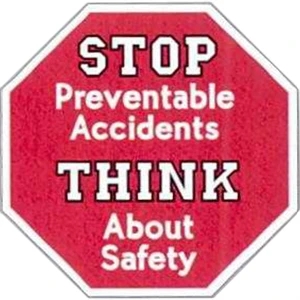 White Reflective - 2 1/2" X 2 1/2" Spot-printed Hard Hat Decal With Permanent Adhesive