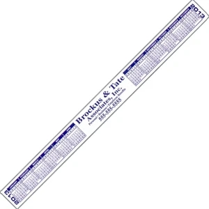 12 1/2" X 1 1/8" Silkscreen Printed Calendar Decal With A 3" X 7/8" Imprint Area