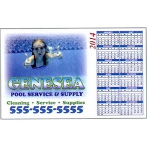 .036" - 5 5/8" X 3 1/2" Full-color Calendar Magnet With Square Corners