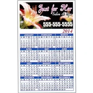 .036" - 3 1/2" X 5 5/8" Full-color Calendar Magnet With Calendar On Bottom
