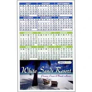 .036" - 3 1/2" X 5 5/8" Full-color Calendar Magnet With Calendar On Top