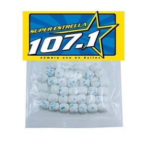 Candy King - Plastic Bag With Header Card Filled With Sugar-free Chewing Gum. A Sugar Free Treat