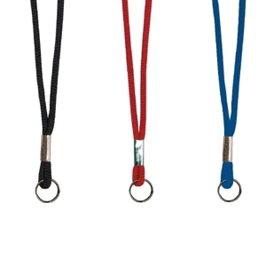 Lanyard Leaders - Red Sport Cord Lanyard. Sports Cord Lanyard Badge Holder In Red