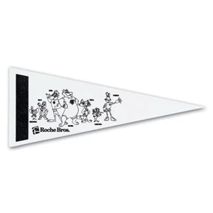 Color Me - Felt Pennant With Stock Design To Be Colored And Screened Strip, 4" X 10"