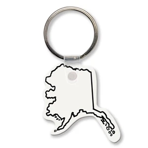 Sof-touch (tm) - Key Tag - Alaska - Spot Color. Flexible; 17 Product Colors; Spot Color Screen Print