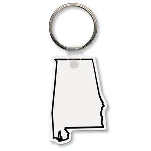 Sof-touch (tm) - Key Tag - Alabama - Spot Color. Flexible; 17 Colors; Spot Color Screen Print