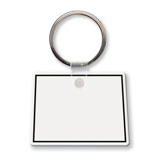 Sof-touch (tm) - Key Tag - Colorado - Spot Color. Flexible; 17 Colors; Spot Color Screen Print