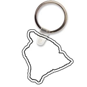 Sof-touch (tm) - Key Tag - Hawaii - Spot Color. Flexible; 17 Product Colors; Spot Color Screen Print