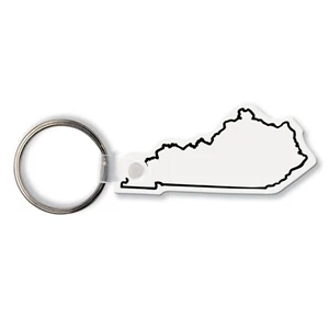 Sof-touch (tm) - Key Tag - Kentucky - Spot Color. Flexible; 17 Colors; Screen Print