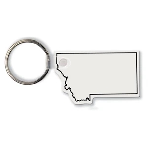 Sof-touch (tm) - Key Tag - Montana - Spot Color. Flexible; 17 Colors; Screen Print