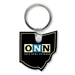 Sof-touch (tm) - Key Tag - Ohio - Spot Color. Flexible; 17 Product Colors; Screen Print