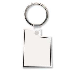 Sof-touch (tm) - Key Tag - Utah - Spot Color. Flexible; 17 Product Colors; Screen Print