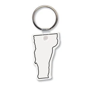 Sof-touch (tm) - Key Tag - Vermont - Spot Color. Flexible; 17 Colors; Screen Print