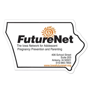 30 Mil - Magnet - Iowa - Full Color. Digital Four Color Process Print; Stock 20 Mil; 30 & 50