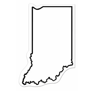 30 Mil - Magnet - Indiana. Digital 4-color Process Print; Stock 20 Mil; 30 & 50 Mil