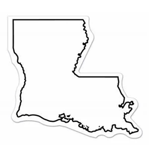 30 Mil - Magnet - Louisiana. Digital 4 Color Process Print; Stock 20 Mil; 30 & 50 Mil