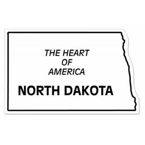 30 Mil - Magnet - North Dakota - Full Color. Digital 4cp Print; Stock 20 Mil; 30 & 50 Mil