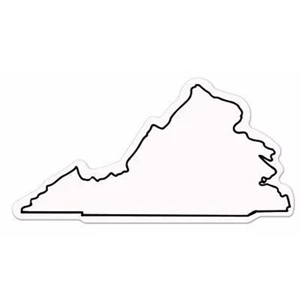 30 Mil - Magnet - Virginia. Digital 4 Color Process Print; Stock 20 Mil; 30 & 50 Mil