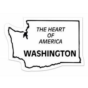 30 Mil - Magnet - Washington. Digital 4-color Process Print; Stock 20 Mil; 30 & 50 Mil
