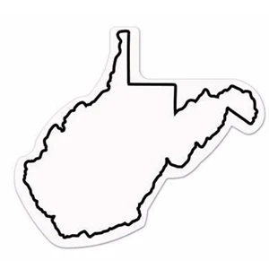 30 Mil - Magnet - West Virginia - Full Color. Digital 4cp Print; Stock 20 Mil; 30 & 50 Mil