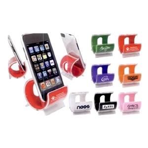 1 Working Day - Two Tone Plastic Cylinder Holds Phone Upright. Available In 7 Colors