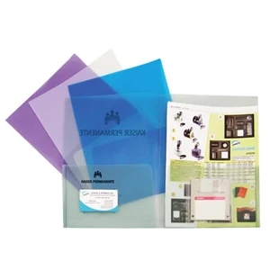Twin Pocket Presentation Folder With Business Card Holder And Diskette Holder