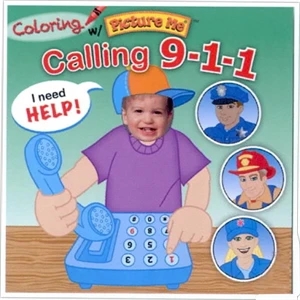 Coloring With Picture Me(r) - Children's Coloring Book On Calling 9-1-1