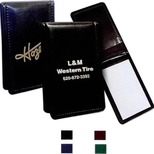 Padded Front And Back Covers,flip-top Opening Jotter Now With Our Metal 3-d Designs