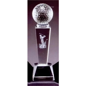 Golf Ball - Sport Crystal Awards Offer The Finest Awards To The Finest To Be Awarded