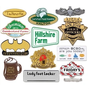 Up To 1 3/4" X 2 1/2" - Custom Molded Plastic Badge With The 3-dimensional, Multi-level Appearance