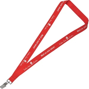 1/2" - Silk Screened Polyester Lanyard With A Choice Of 3 Standard Attachments