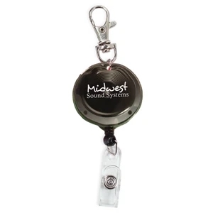 2 1/2" - Offset Printed Billboard Retractable With Snap Badge Attachment