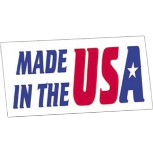 Permanant Adhesive - 1 1/2" X 2 1/2" - Screen Print Adhesive Rectangle Decal With Square Corners. Set 1 Small