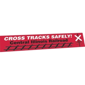 Zip-strip (r) - Ultra Removable Adhesive Vinyl Bumper Sticker. 2 3/4" X 15"